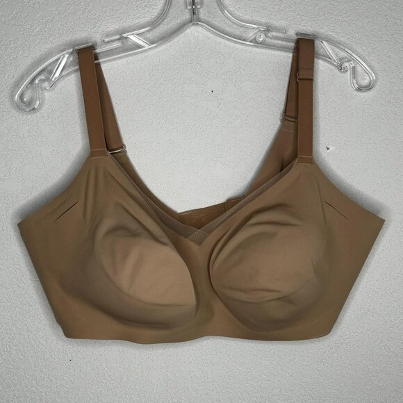 Honey Love Bra Womens 2X 42C 42D V Neck Seamless Adjustable Comfort Support - Picture 1 of 6